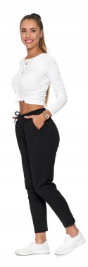 Spodnie dresowe damskie joggery DRESY MORAJ - XL