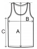 Podkoszulka męska bawełniana gładka ramiączka - XL