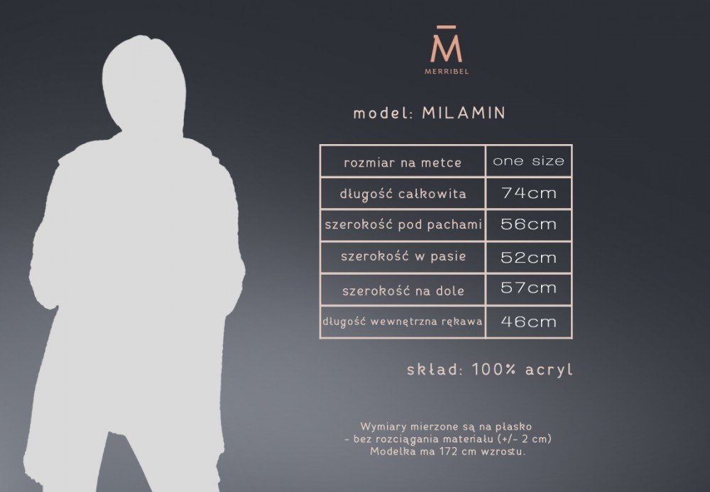 Merribel Milamin Grey - ONE SIZE