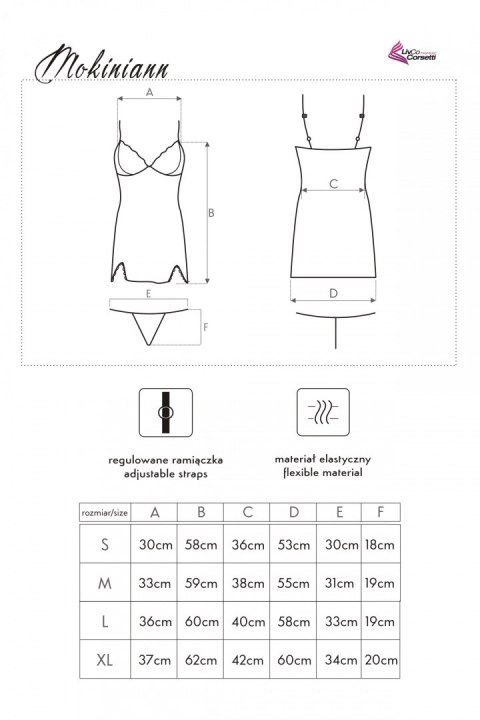 LivCo Corsetti Fashion Mokiniann LC 93007 + CHOKER - M LivCo Corsetti Fashion Mokiniann LC 93007 + CHOKER - M