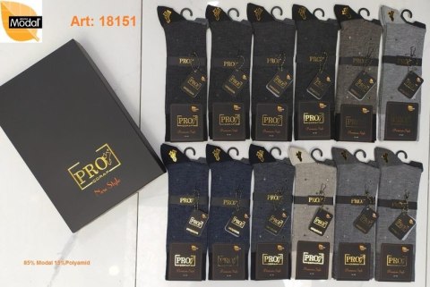 PRO SKARPETY MĘSKIE MODAL PRO 18151 41-44 MIX PRO SKARPETY MĘSKIE MODAL PRO 18151 41-44 MIX