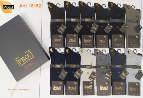 PRO SKARPETY MĘSKIE MODAL PRO 18152 41-44 MIX PRO SKARPETY MĘSKIE MODAL PRO 18152 41-44 MIX