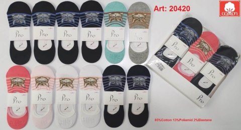 PRO STOPKI DAMSKIE Z SILIKONEM PRO 20420 36-40 MIX PRO STOPKI DAMSKIE Z SILIKONEM PRO 20420 36-40 MIX