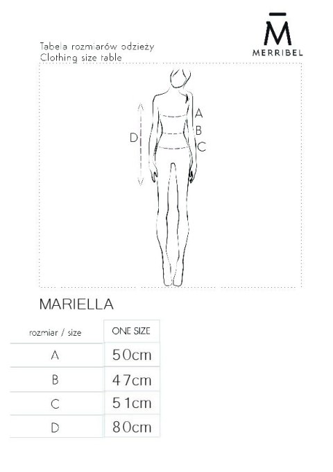 Merribel Mariella Beige - ONE SIZE Merribel Mariella Beige - ONE SIZE