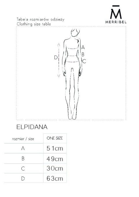 Merribel Sweter Elpidana Powder - ONE SIZE Merribel Sweter Elpidana Powder - ONE SIZE