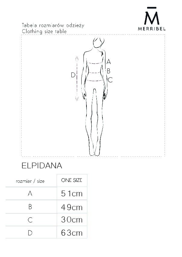 Merribel Sweter Elpidana Tabak - ONE SIZE Merribel Sweter Elpidana Tabak - ONE SIZE