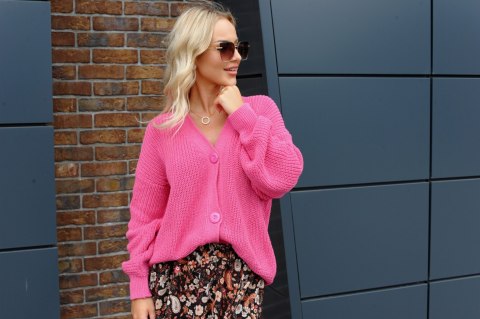 Merribel Sweter Karolen Fuchsia - ONE SIZE Merribel Sweter Karolen Fuchsia - ONE SIZE