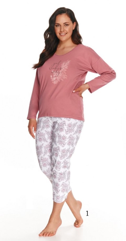 PIŻAMA TARO 2802 GIORGIA AW22 XXL brudny róż Taro PIŻAMA TARO 2802 GIORGIA AW22 XXL brudny róż Taro