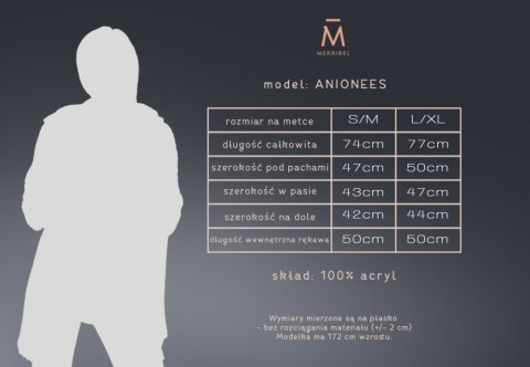 Merribel Anionees Grey - L/XL Merribel Anionees Grey - L/XL