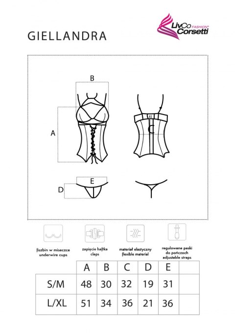 LivCo Corsetti Fashion Gorset Giellandra For The Senses Collection - S/M LivCo Corsetti Fashion Gorset Giellandra For The Senses Collection - S/M