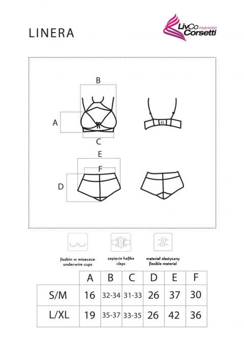 LivCo Corsetti Fashion Linera For The Senses Collection - L/XL LivCo Corsetti Fashion Linera For The Senses Collection - L/XL