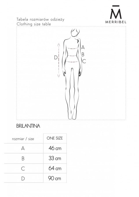 Merribel Sukienka Brilantina - ONE SIZE Merribel Sukienka Brilantina - ONE SIZE