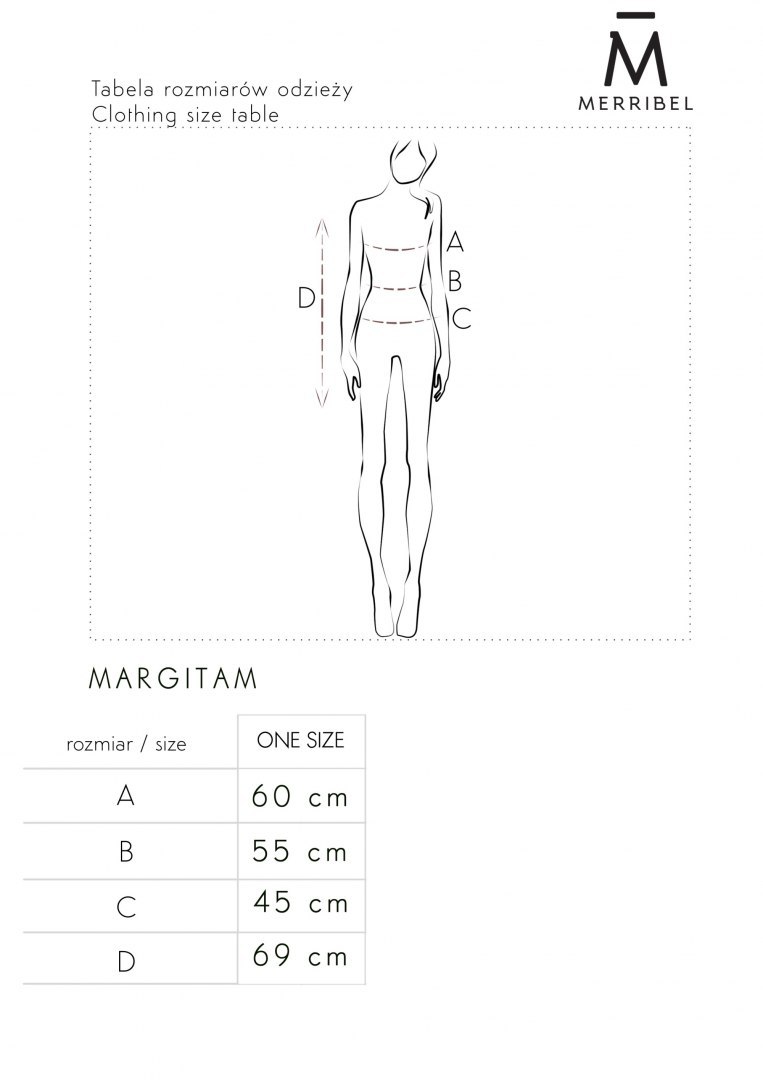 Merribel Sweter Margitam Corolful - ONE SIZE Merribel Sweter Margitam Corolful - ONE SIZE
