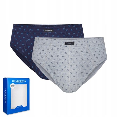 Slipy męskie bawełniane 2-PAK HENDERSON K569 - 4XL Slipy męskie bawełniane 2-PAK HENDERSON K569 - 4XL
