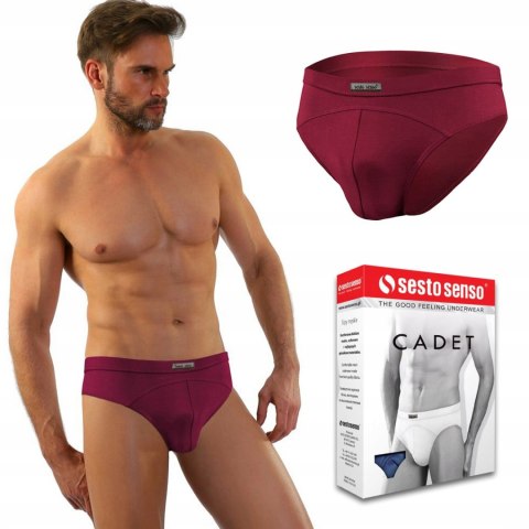 Slipy męskie bordowe SESTO SENSO CADET - XL Slipy męskie bordowe SESTO SENSO CADET - XL