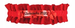 Podwiązka CZERWONA z napisem STUDNIÓWKA 2020