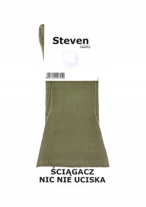 Skarpety męskie BEZUCISKOWE oliwka STEVEN 35-38 Skarpety męskie BEZUCISKOWE oliwka STEVEN 35-38