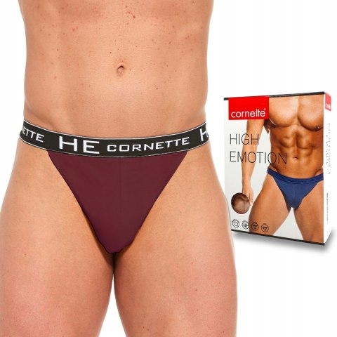 Slipy Męskie TANGA Bawełniane CORNETTE claret - L Slipy Męskie TANGA Bawełniane CORNETTE claret - L
