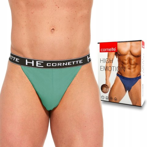 Slipy Męskie TANGA Bawełniane CORNETTE emerald - M Slipy Męskie TANGA Bawełniane CORNETTE emerald - M