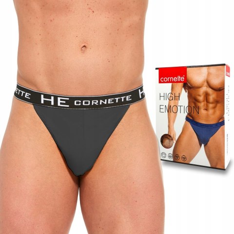 Slipy Męskie TANGA Bawełniane CORNETTE grafit - XL Slipy Męskie TANGA Bawełniane CORNETTE grafit - XL