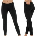 Spodnie legginsy damskie czarne GATTA BLACK r.- M