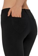 Spodnie legginsy damskie czarne GATTA BLACK r.- M