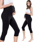 LEGGINSY CIĄŻOWE 3/4 BAWEŁNIANE kryjące r L/40