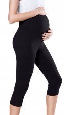 LEGGINSY CIĄŻOWE 3/4 BAWEŁNIANE kryjące r L/40