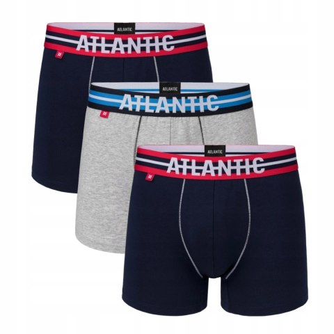 Bokserki męskie 3 PARY szorty ATLANTIC 3SMH-01 XXL Bokserki męskie 3 PARY szorty ATLANTIC 3SMH-01 XXL