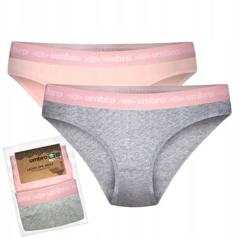 Figi Damskie Sportowe 2 PARY Bawełniane UMBRO - S Figi Damskie Sportowe 2 PARY Bawełniane UMBRO - S