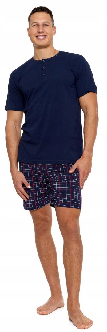 Piżama Męska Bawełniana Krótka Letnia MORAJ - XL Piżama Męska Bawełniana Krótka Letnia MORAJ - XL