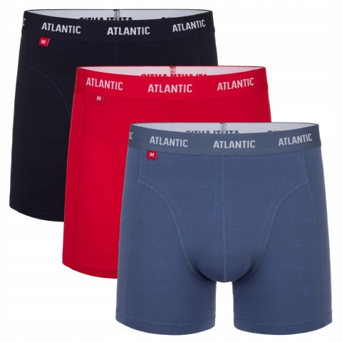 Bokserki męskie 3-PAK Szorty ATLANTIC 3MH-047 - XL Bokserki męskie 3-PAK Szorty ATLANTIC 3MH-047 - XL