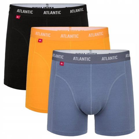 Bokserki męskie 3-PAK Szorty ATLANTIC 3MH-047 - XL Bokserki męskie 3-PAK Szorty ATLANTIC 3MH-047 - XL