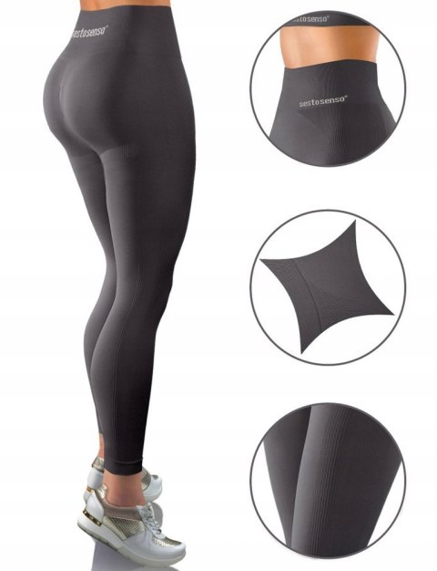 Legginsy Damskie Fitness SESTO SENSO THERMO - L/XL Legginsy Damskie Fitness SESTO SENSO THERMO - L/XL