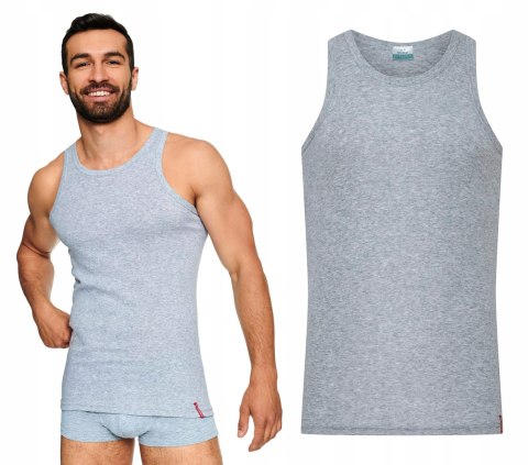 Podkoszulek męski szary HENDERSON ramiączka - 4XL Podkoszulek męski szary HENDERSON ramiączka - 4XL