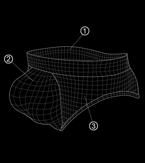Slipy Męskie PUSH-UP ATLANTIC MAGIC POCKET - XXL Slipy Męskie PUSH-UP ATLANTIC MAGIC POCKET - XXL