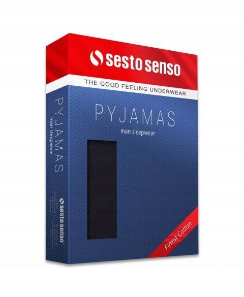PIŻAMA MĘSKA w paski SESTO SENSO bawełna WZORY XL PIŻAMA MĘSKA w paski SESTO SENSO bawełna WZORY XL