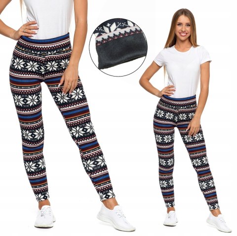 Legginsy Ocieplane Futerko Wysoki Stan MORAJ - S/M Legginsy Ocieplane Futerko Wysoki Stan MORAJ - S/M