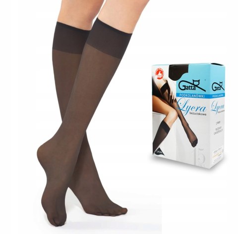 Podkolanówki 2 PARY GATTA LYCRA 15DEN fumo Podkolanówki 2 PARY GATTA LYCRA 15DEN fumo