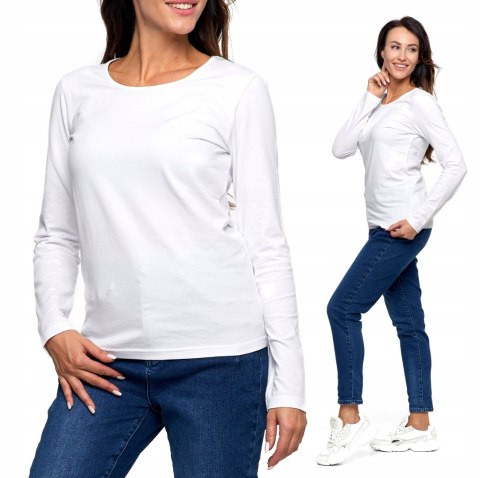 Bluzka Damska Bawełniana Luźna Gładka MORAJ - XL Bluzka Damska Bawełniana Luźna Gładka MORAJ - XL