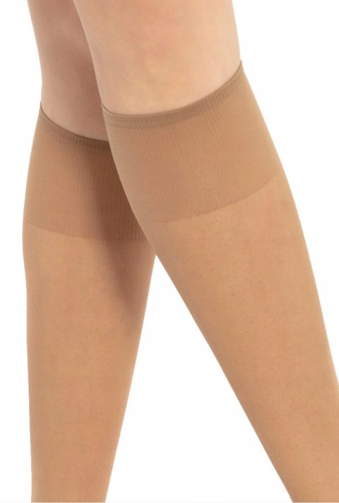 Podkolanówki Lycra 2 PARY GATTA AVI 15DEN golden Podkolanówki Lycra 2 PARY GATTA AVI 15DEN golden