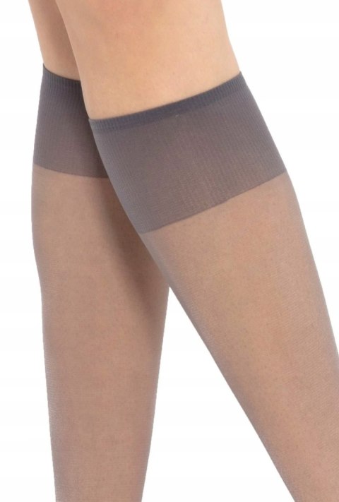 Podkolanówki Lycra 2 PARY GATTA AVI 15DEN Grafit Podkolanówki Lycra 2 PARY GATTA AVI 15DEN Grafit