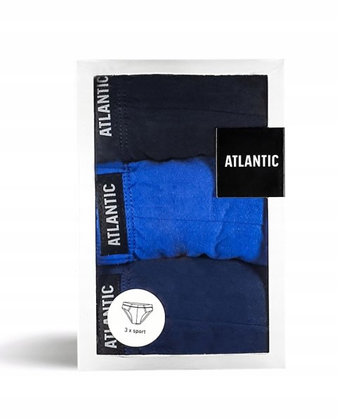 Slipy męskie 3-PAK majtki ATLANTIC 3MP-129 - L Slipy męskie 3-PAK majtki ATLANTIC 3MP-129 - L