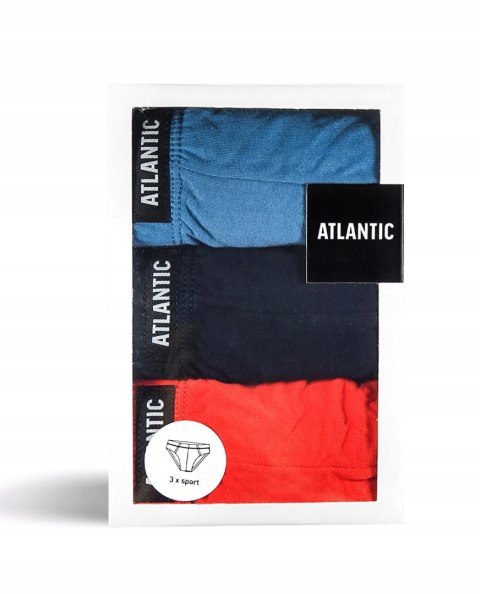 Slipy męskie 3-PAK majtki ATLANTIC 3MP-129 - XL Slipy męskie 3-PAK majtki ATLANTIC 3MP-129 - XL