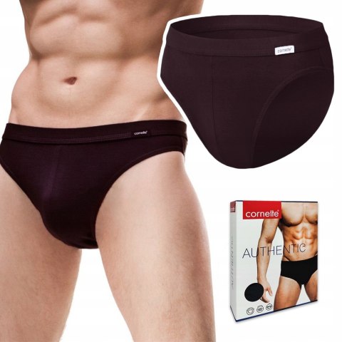 Slipy męskie CORNETTE AUTHENTIC MINI brązowy - XXL Slipy męskie CORNETTE AUTHENTIC MINI brązowy - XXL