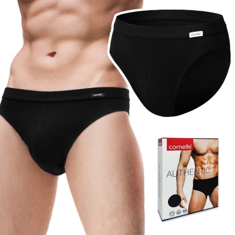 Slipy męskie CORNETTE AUTHENTIC MINI czarny - L Slipy męskie CORNETTE AUTHENTIC MINI czarny - L