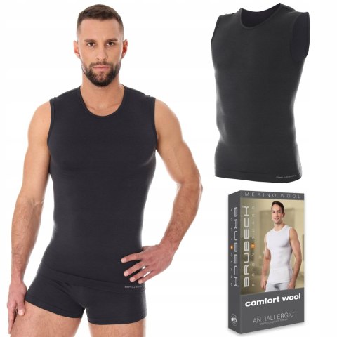 Bezrękawnik WEŁNIANY męski BRUBECK SL10160 - XL Bezrękawnik WEŁNIANY męski BRUBECK SL10160 - XL