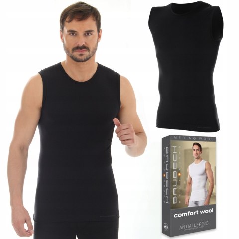 Bezrękawnik WEŁNIANY męski BRUBECK SL10160 - XXL