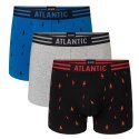 Bokserki męskie 3 PARY ATLANTIC 3MH-021-NB - XXL