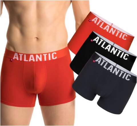 Bokserki męskie 3-PAK szorty ATLANTIC 3SMH-003 XXL Bokserki męskie 3-PAK szorty ATLANTIC 3SMH-003 XXL